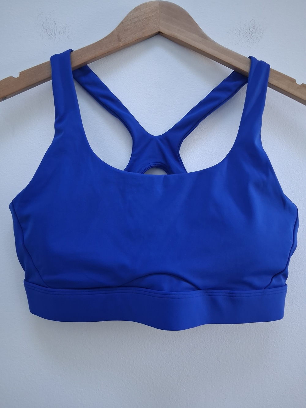 Athleta Interval Sports Bra Crisscross Back in Cobalt Blue Size XL NWOT